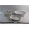 Image 1 : (3) Casserole Dishes and Lid