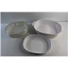 Image 2 : (3) Casserole Dishes and Lid