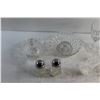 Image 4 : Glass Candy Dishes with Lid, Bowl, Salt & Pepper Shakers and Goblets