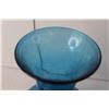 Image 2 : Blue Glass Vase 12.75" Tall
