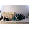 Image 1 : Lot of Yarn & Laundry Basket