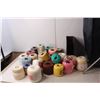 Image 2 : *Lot of Crochet Thread, Laundry Hamper, Binder