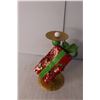 Image 3 : Christmas Lot- Santa Figurine, Candle Holder and  Candle