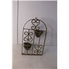 Image 2 : Metal Outdoor Plant Holder 17.25" Tall