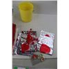 Image 8 : Lot Of Various Items, Nurse Scrub Shirt- Size Large, Christmas Decorations, Valentines Day Gift Supp