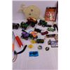 Image 3 : Assorted Children's Toys (Plastic Cars, Han Solo Figurine, Misc.)
