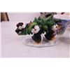 Image 2 : (8) Christmas Themed Coffee Mugs, Floral Christmas Penguins Ornament