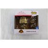 Image 2 : (2) Hallmark Funko Pop Christmas Tree Ornaments - Jurassic World "Owen & Blue" - NIB