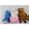 Image 3 : (4) Stuffed Toys (Anne Geddes Baby, Telus Gecko, Ty Beanie Animal Babies)