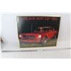 Image 1 : Metal Framed Wall Art "Summer of 65" Ford Mustang 20" x 16"
