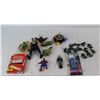 Image 1 : Assorted Children's Toys (Hulk Hogan, Airplanes, Super Heroes); Scrabble Slam, R2-D2 Pez NIB