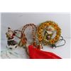 Image 2 : Christmas Decor, Doilies, Plastic Container and Misc.