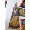 Image 2 : (5) Souvenir Pennants - Grand Canyon, Illinois, Berlington VT., Etc