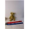 Image 2 : Vintage Stuffed Bear, (3) Tupperware Containers, (2) Nerf Straps, Coin Purse