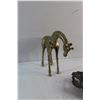 Image 4 : Brass Giraffe Statue and Brass Candy Tray