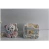 Image 2 : Porcelain and Ceramic Coin Bank and Planters