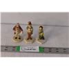 (3) 1946 Micawber Sebastian Figurines - Aunt Betsy, Judge Thatcher, Charles Dickens