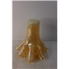 Image 3 : Murano Style Ruffled Orange Glass Vase 12" Tall