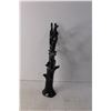 Image 2 : Black Glass Tree Sculpture  16.5" Tall