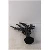 Image 3 : Black Glass Tree Sculpture  16.5" Tall