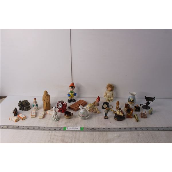 Various Figurines- Pinocchio, Misc.