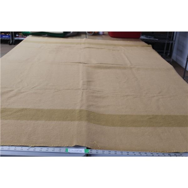 Gold 4 Point Wool Hudson Bay Blanket 68" x 90"
