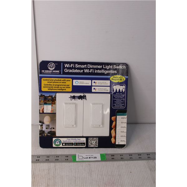 Wi-Fi Smart Dimmer Light Switch 2 Pack NIB