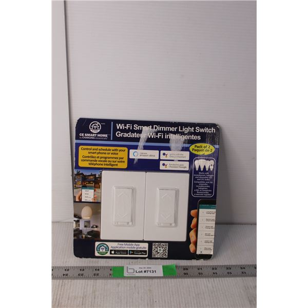 Wi-Fi Smart Dimmer Light Switch 2 Pack