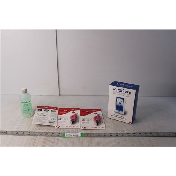 MediSure Blood Glucose Monitoring System, (3) Resqme Tools, Isopropyl Alcohol NIB