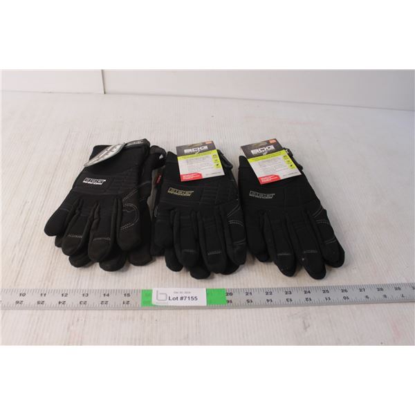 (3) Pairs of BDG Work Gloves- XXL New