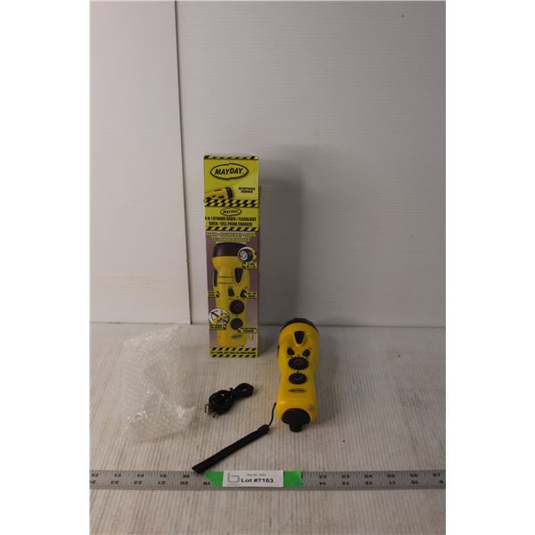 Mayday 4-in-1 Dynamo Radio/Flashlight/Sire/Cellphone Charger