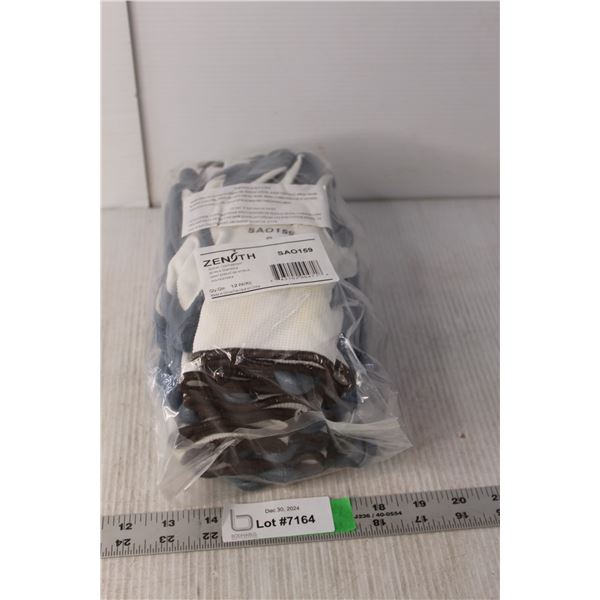 (12) Pairs of Zenith Nitrile Coated Gloves, Size 9 NIB