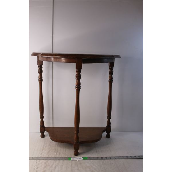 *Wood Side Table 24" Tall x 23.5" Wide