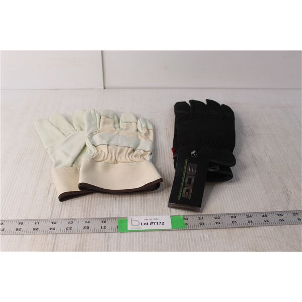 (2) Pairs of Work Gloves- BDG, Other- L & 2XL