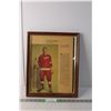 Image 1 : Gordie Howe Detroit Redwings Framed Newspaper Feature