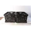 Image 1 : (2) Black Sterilite Crates 15" Long x 12" Wide x 10.5" Tall