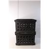 Image 3 : (2) Black Sterilite Crates 15" Long x 12" Wide x 10.5" Tall