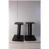 Image 1 : (2) Speaker Stands 16.5" Tall- As Is