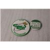 Image 3 : (2) Sask. Roughrider Pins, Santa Pin and Badges