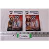 (2) WWE Nano Figurines: Seth Rollins & Sasha Banks - Die Cast Metal Figurines