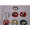 Image 2 : (7) Peanuts/Charlie Brown Pogs