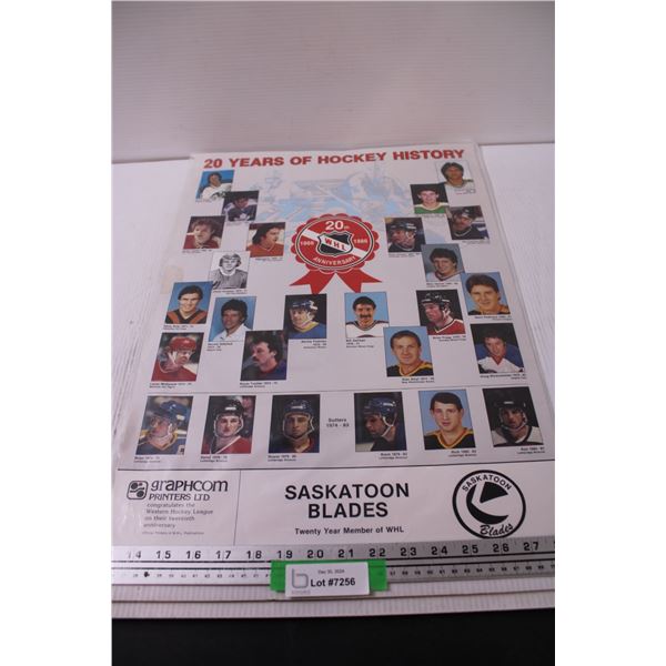 WHL 1986 Hockey History Poster - 16" x 20"