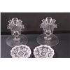 Image 3 : (2) Glass Candle Holders & (2) Glass Ashtrays