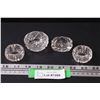 (4) Crystal Open Salt Holders
