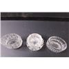 Image 4 : (3) Glass Open Salt Holders