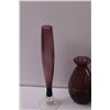 Image 2 : (3) Mauve Glass Vases