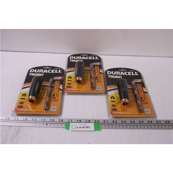 (3) Duracell Tough Flashlights - NIB