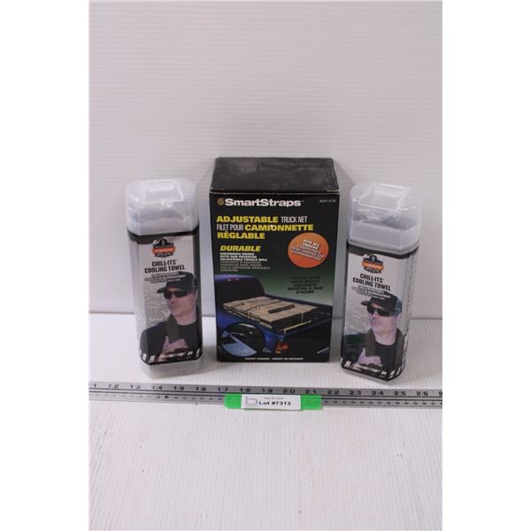 Truck Adjustable Net & (2) Cooling Towels