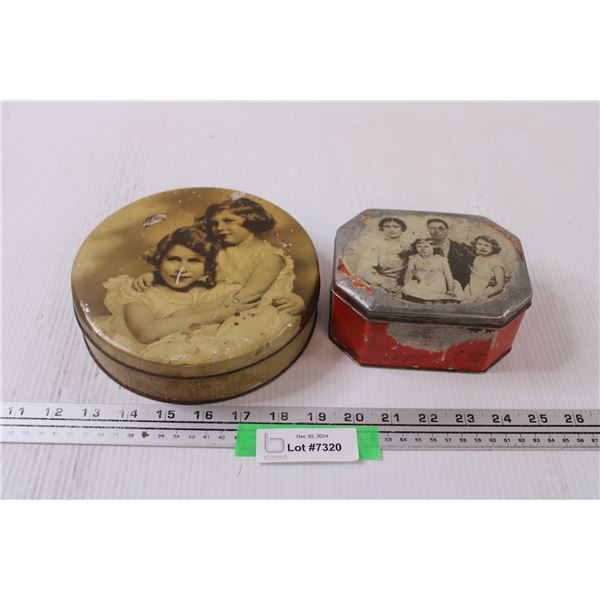 (2) Royal Family Collector Tins - Some Wear