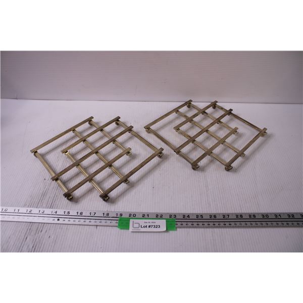 (2) Metal Foldable Trivets
